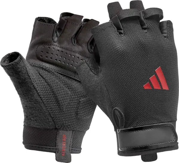 Рукавички для тренінгу Adidas ESSENTIAL TRAINING GLOVES чорно-червоні L ADGB-15003RD