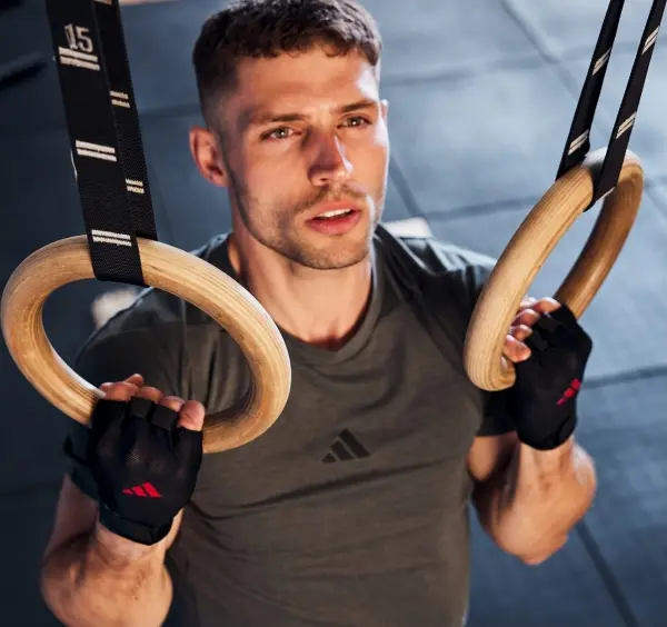 Рукавички для тренінгу Adidas ESSENTIAL TRAINING GLOVES чорно-червоні L ADGB-15003RD