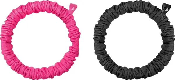Резинки для волосся жіночі Adidas HAIR SCRUNCHIES 2PK рожева, чорна (2 штуки) ADAC-16550
