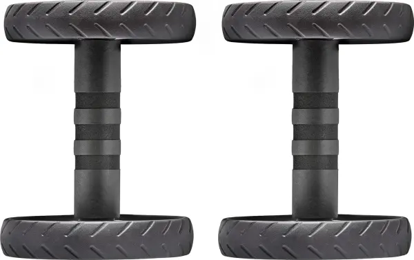Ролики для преса Adidas CORE ROLLERS чорно-темно-сірі ADAC-11604GR