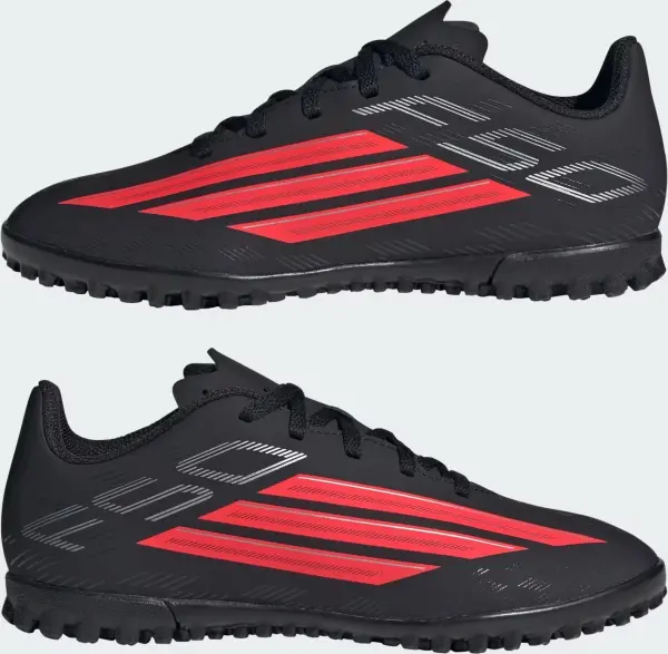 Сороконожки (шиповки) детские Adidas F50 CLUB TF черно-красные JS1490