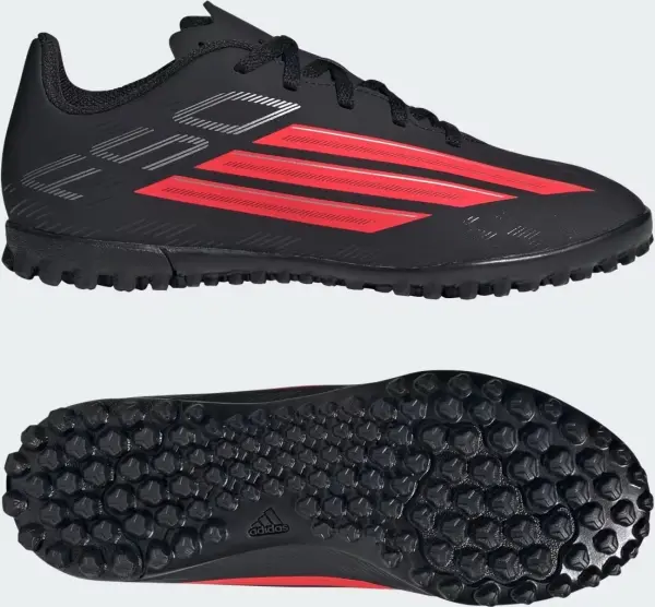 Сороконожки (шиповки) детские Adidas F50 CLUB TF черно-красные JS1490