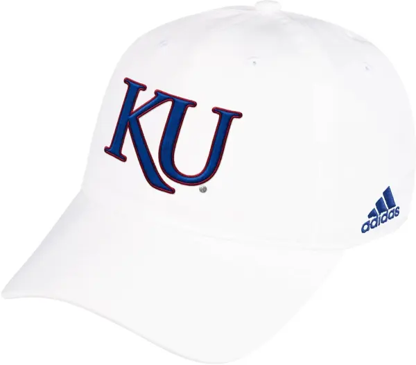 Кепка Adidas KANSAS JAYHAWKS COACH SLO AD белая FS4962