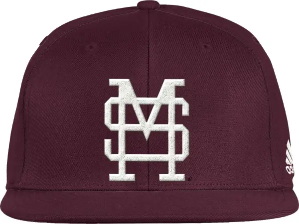 Кепка Adidas MISSISSIPPI STATE BULLDOGS FITTED WOOL бордова GN9760