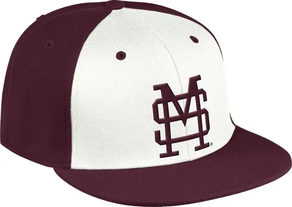 Кепка Adidas MISSISSIPPI STATE BULLDOGS FITTED WOOL бордово-біла GN9761