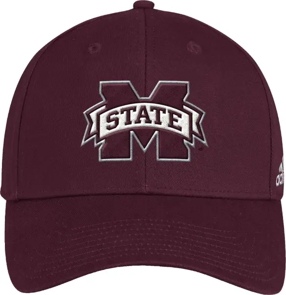 Кепка Adidas MISSISSIPPI STATE BULLDOGS STRUCTURED ADJ бордовая GG7526