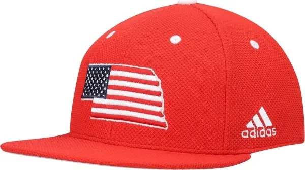 Кепка Adidas NEBRASKA HUSKERS FITTED MESH красно-белая GS4774
