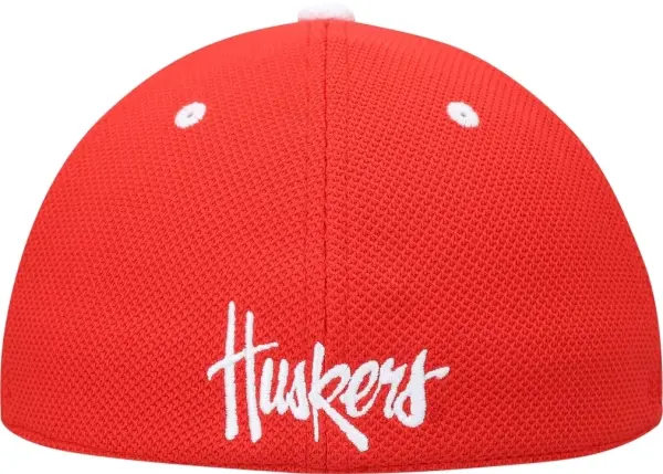 Кепка Adidas NEBRASKA HUSKERS FITTED MESH красно-белая GS4774