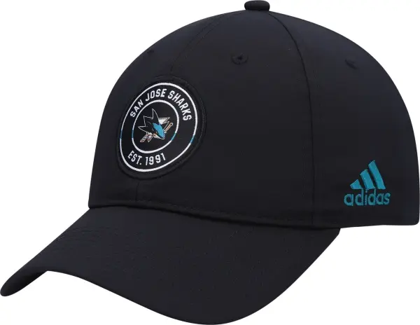 Кепка Adidas SAN JOSE SHARKS TEAM SLOUCH ADJ черная HN2183