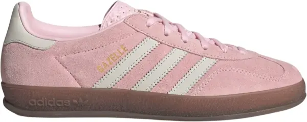 Кеди жіночі Adidas GAZELLE INDOOR світло-рожево-білі JI2716