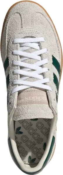Кеды женские Adidas HANDBALL SPEZIAL бежево-темно-зеленые JS0242