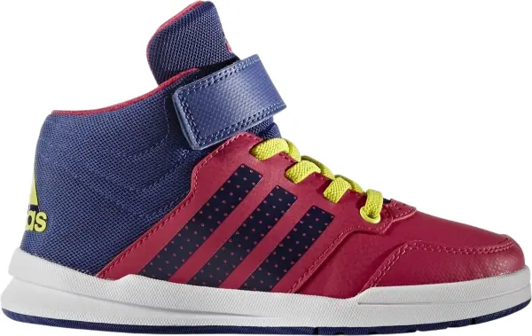 Кросівки дитячі Adidas JAN BS 2.0 MID червоно-темно-синьо-жовті AQ6812