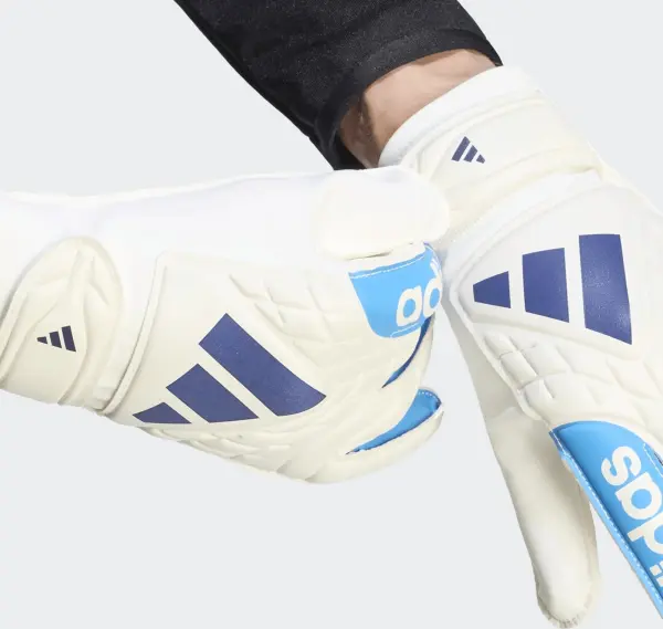 Воротарські рукавички дитячі Adidas COPA CLUB JR біло-блакитно-темно-сині KE9734