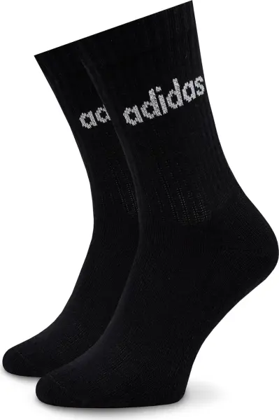Шкарпетки Adidas LINEAR CREW CUSHIONED 3P білі, сірі, чорні (3 пари) IC1302