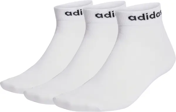 Носки Adidas THINK LINEAR ANKLE 3P белые (3 пары) HT3451