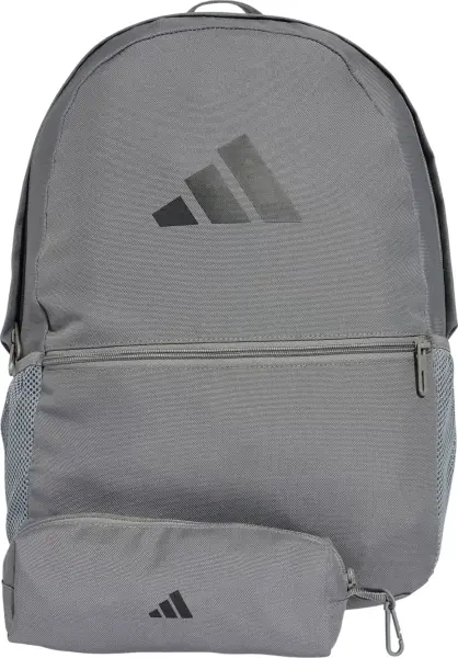 Рюкзак Adidas CLASSIC WITH PENCIL CASE 23,25L серый JD3092