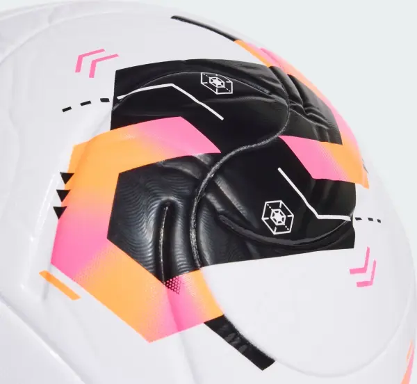 Футбольный мяч Adidas CONEXT26 LEAGUE бело-оранжево-розовый Размер 5 KE5865
