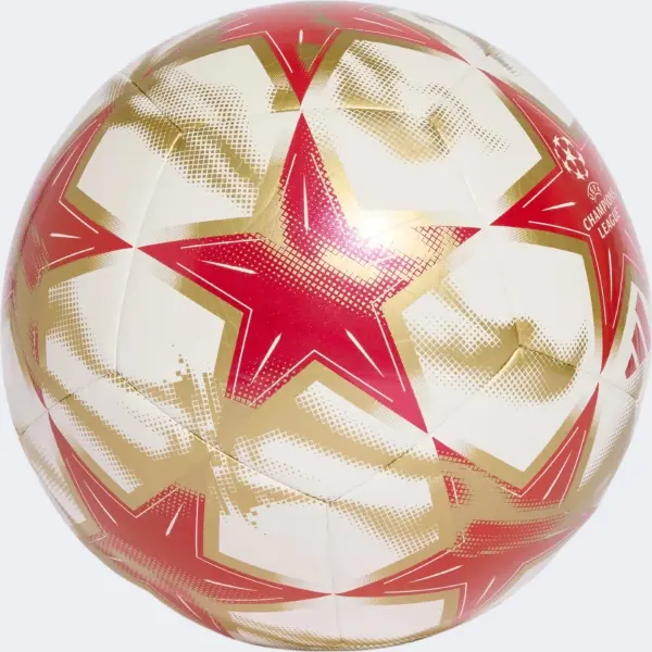 Футбольный мяч Adidas UCL CLUB кремово-красно-золотой Размер 5 KE9764