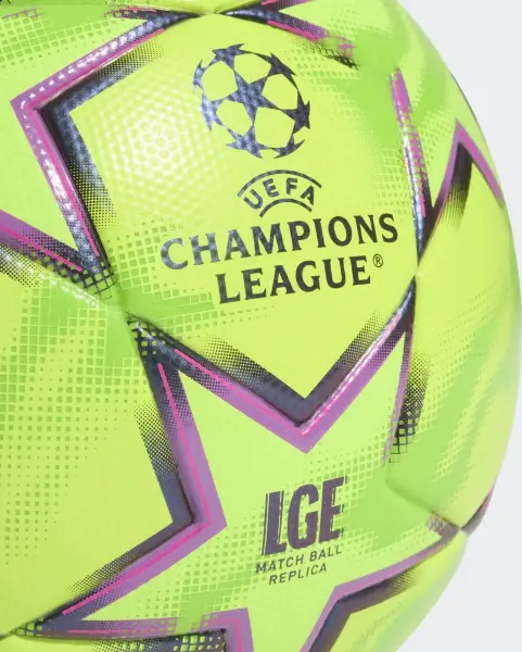 Футбольний м'яч Adidas UCL LGE WINTER лаймово-фіолетовий Розмір 5 KY5573