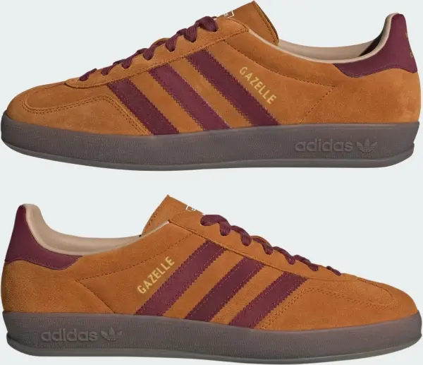 Кеди Adidas GAZELLE INDOOR коричнево-бордові JH5411