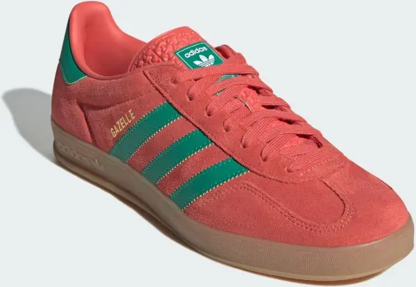 Кеди Adidas GAZELLE INDOOR червоно-зелені JH5407