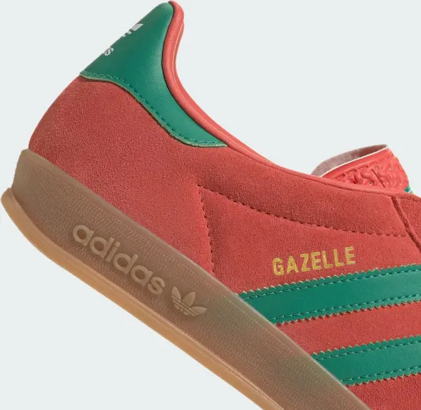 Кеди Adidas GAZELLE INDOOR червоно-зелені JH5407