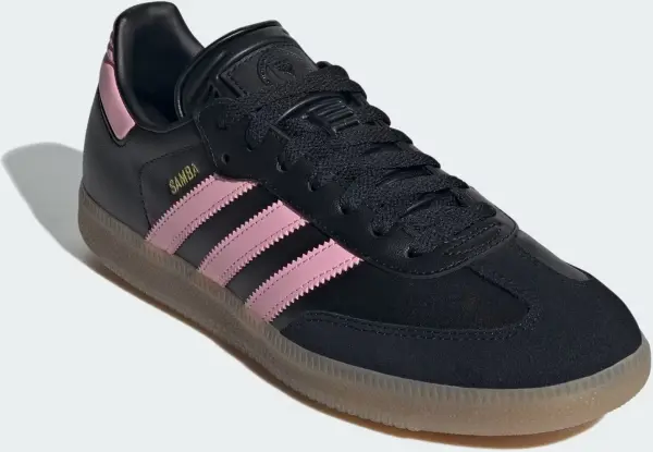 Кеды Adidas SAMBA INTER MIAMI черно-светло-розовые IH8157