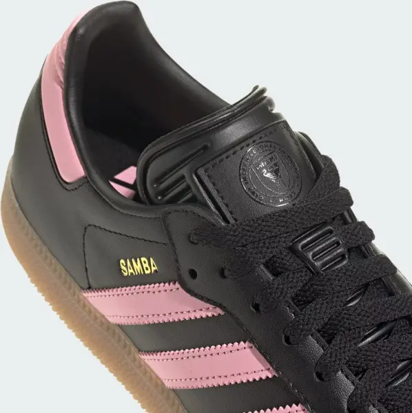 Кеды Adidas SAMBA INTER MIAMI черно-светло-розовые IH8157