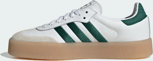 Кеди жіночі Adidas SAMBAE біло-темно-зелені ID0440