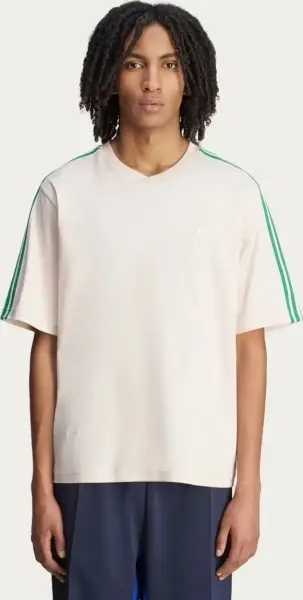 Футболка Adidas X WALES BONNER бежево-зелена JM8204