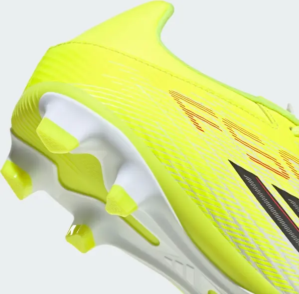 Бутсы Adidas F50 CLUB FG/MG желто-бело-черные JR9053