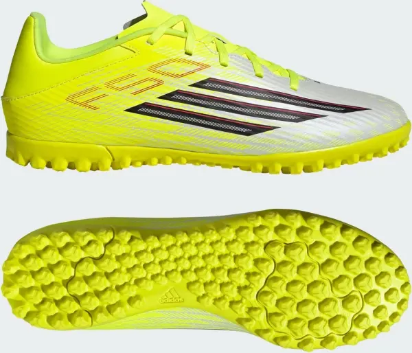 Сороконожки (шиповки) Adidas F50 CLUB TF желто-бело-черные JR9051