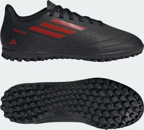 Сороконожки (шиповки) детские Adidas DEPORTIVO III TF черно-красные IF1409