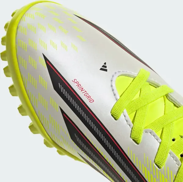 Сороконожки (шиповки) детские Adidas F50 CLUB H&L TF желто-бело-черные JS1484
