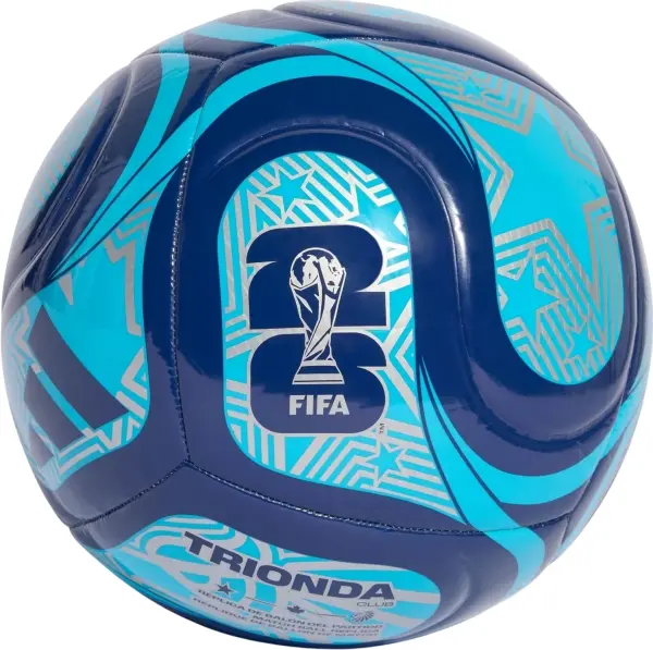 Футбольний м'яч Adidas FIFA WORLD CUP 26 TRIONDA CLUB темно-синьо-блакитно-срібний Розмір 5 JD8027