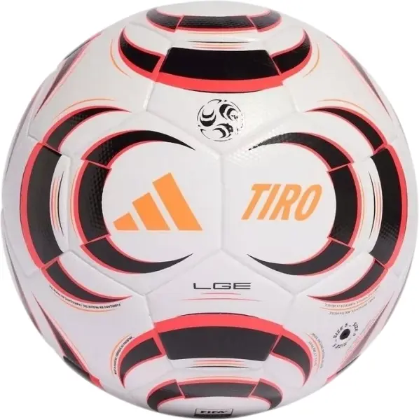 Футбольний м'яч Adidas TIRO LEAGUE біло-чорно-кораловий Розмір 4 KA5263