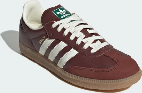 Кеди Adidas SAMBA OG коричнево-білі JR0892