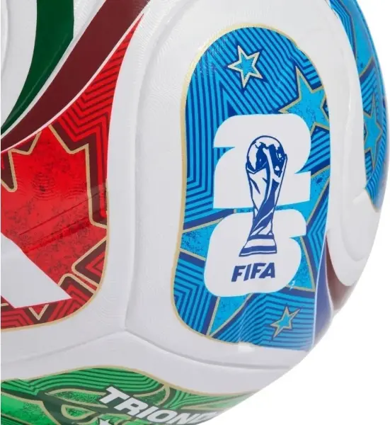 Футбольний м'яч Adidas FIFA WORLD CUP 26™ LEAGUE BALL біло-червоно-зелено-синій Розмір 4 JD8045