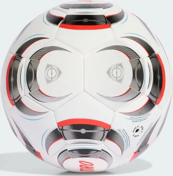 Футбольний м'яч Adidas TIRO PRO біло-червоний Розмір 5 JW1533