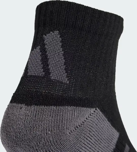 Носки Adidas ESSENTIALS CLIMACOOL QUARTER SOCKS 3P черно-серые (3 пары) JC6453