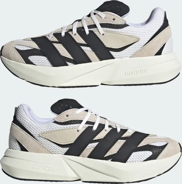Кроссовки Adidas LIGHTBLAZE бело-бежево-черные JH6944
