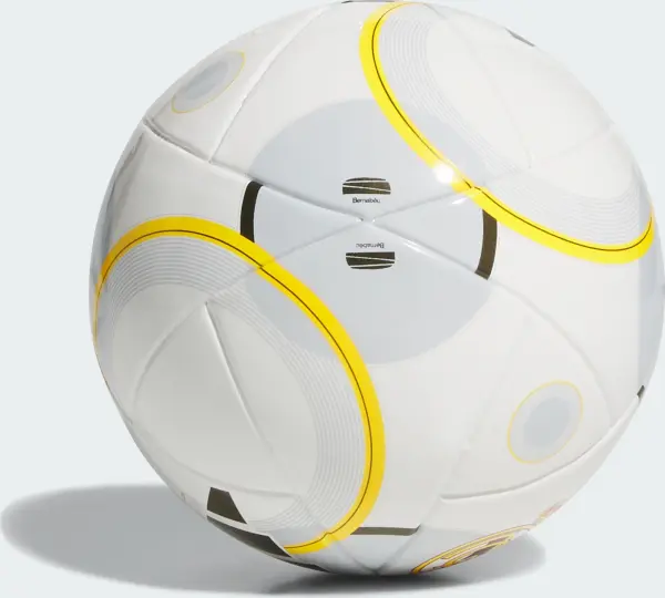Сувенірний футбольний м'яч Adidas REAL MADRID HOME MINI біло-сіро-жовтий Розмір 1 JN7358