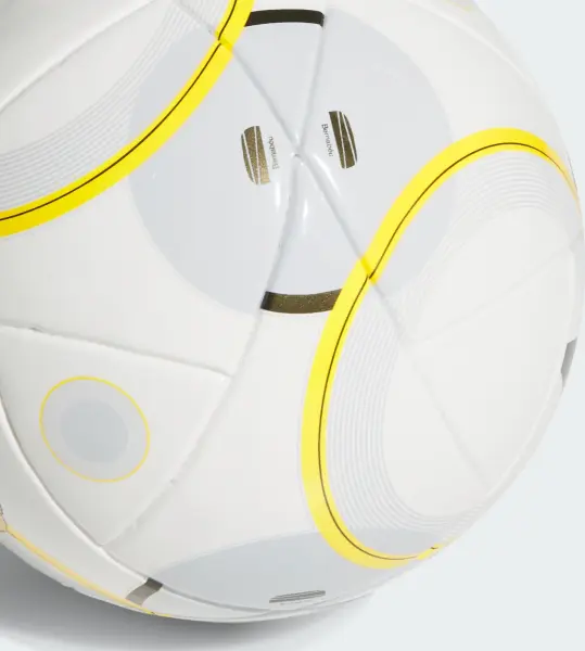 Сувенірний футбольний м'яч Adidas REAL MADRID HOME MINI біло-сіро-жовтий Розмір 1 JN7358