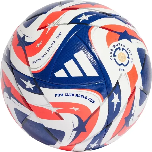 Футбольний м'яч Adidas FIFA CLUB WORLD CUP 25 COMPETITION біло-темно-синьо-червоний Розмір 4 JM4742