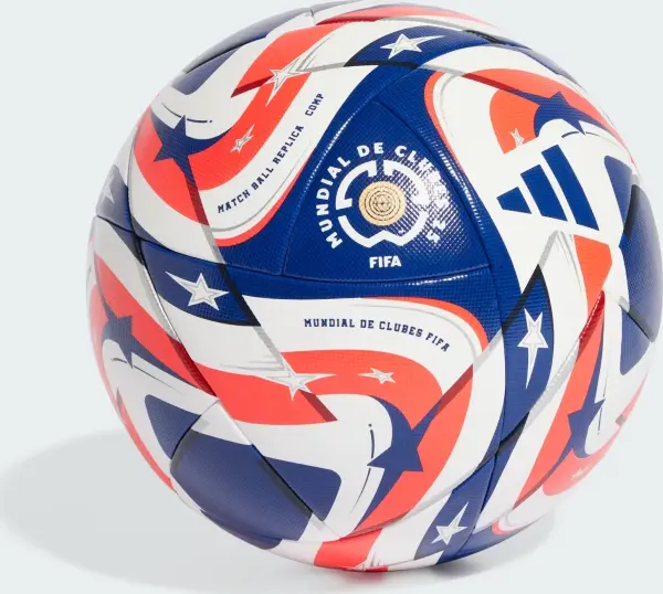 Футбольний м'яч Adidas FIFA CLUB WORLD CUP 25 COMPETITION біло-темно-синьо-червоний Розмір 4 JM4742