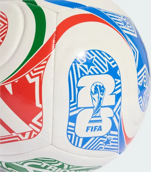 Футбольний м'яч Adidas FIFA WORLD CUP 26 TRIONDA CLUB біло-червоно-зелено-синій Розмір 5 JD8028
