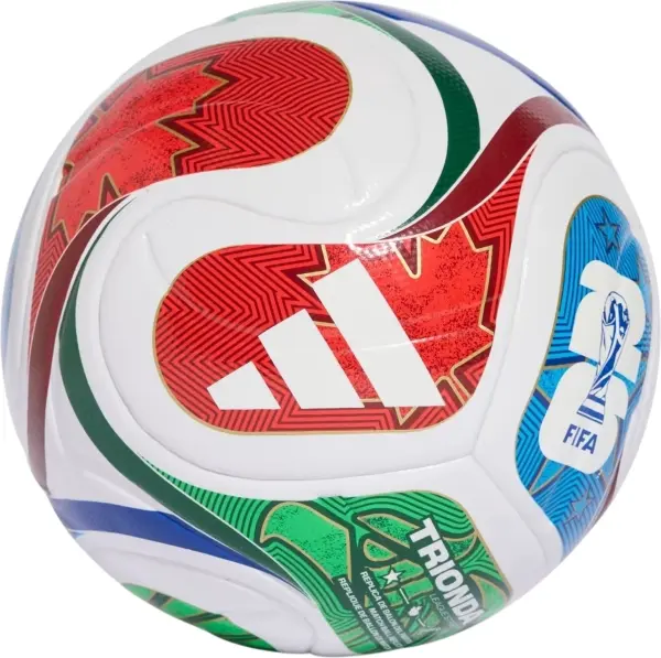 Футбольный мяч Adidas FIFA WORLD CUP 26 TRIONDA LEAGUE STREET бело-красно-зелено-синий Размер 4 JD8035