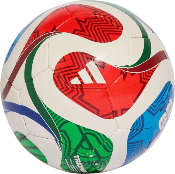 Футзальний м'яч Adidas FIFA WORLD CUP 26 TRIONDA TRAINING SALA біло-червоно-зелено-синій Розмір 4 JD8048
