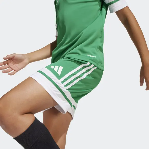 Шорти футбольні дитячі Adidas SQUADRA 25 SHORTS зелено-білі JN7484