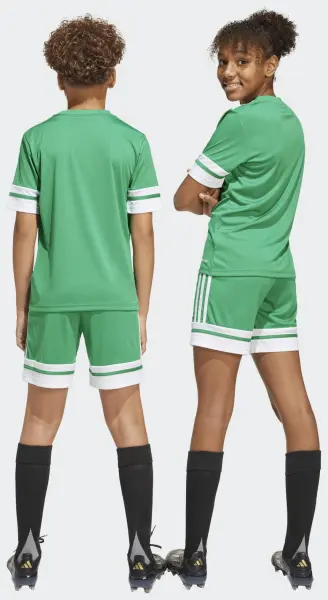 Шорти футбольні дитячі Adidas SQUADRA 25 SHORTS зелено-білі JN7484